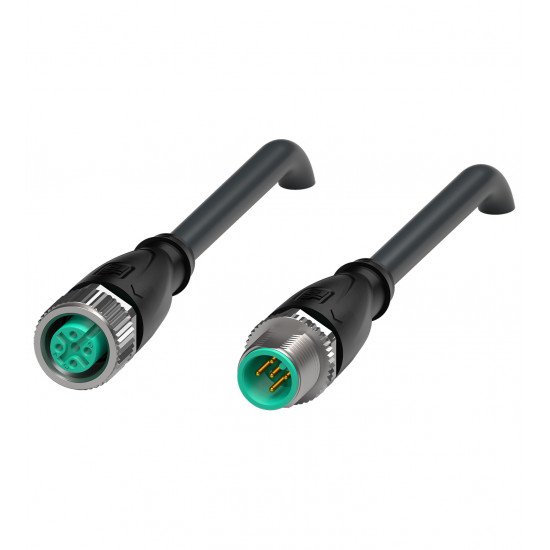 Connection cable, shielded V15-G-BK2,6M-PUR-U/ABG-V15-G Connection cable, shielded V15-G-BK2,6M-PUR-U/ABG-V15-G