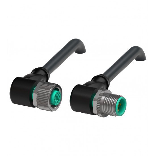 Connection cable, shielded V15-W-BK3M-PUR-U/ABG-V15-W Connection cable, shielded V15-W-BK3M-PUR-U/ABG-V15-W
