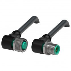 Connection cable, shielded V19-W-BK0,6M-PUR-U/ABG-V19-W Connection cable, shielded V19-W-BK0,6M-PUR-U/ABG-V19-W