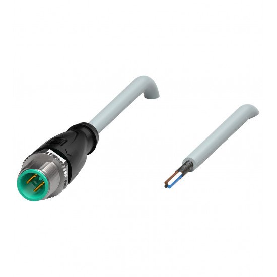 Cable connector, shielded V1S-G-5M-PUR-ABG Cable connector, shielded V1S-G-5M-PUR-ABG