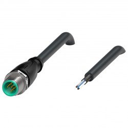 Cable connector, shielded V15S-G-BK10M-PUR-U/ABG