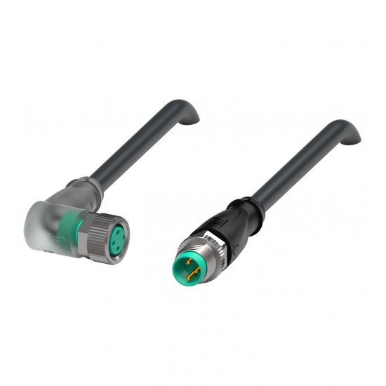 Connection cable V3-WM-E2-BK0,6M-PUR-U-V3-GM