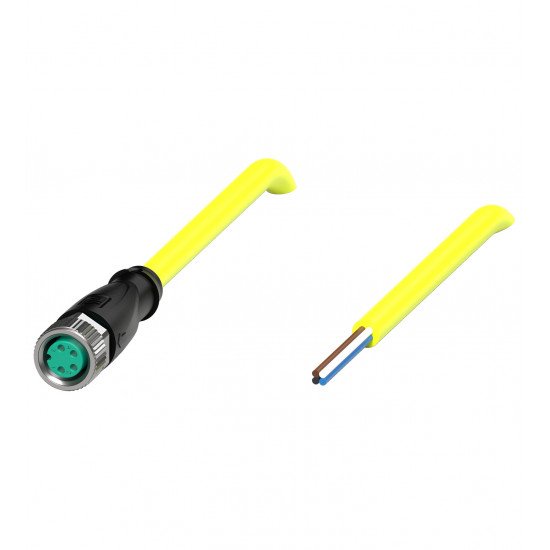 Female cordset V31-GM-YE2M-PVC-U Female cordset V31-GM-YE2M-PVC-U