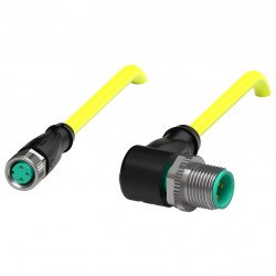 Connection cable V3-GM-YE0,5M-PVC-U-V11-W