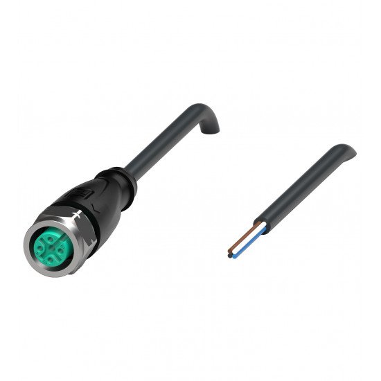 Female cordset V1-GV4A-BK12M-PVC-U