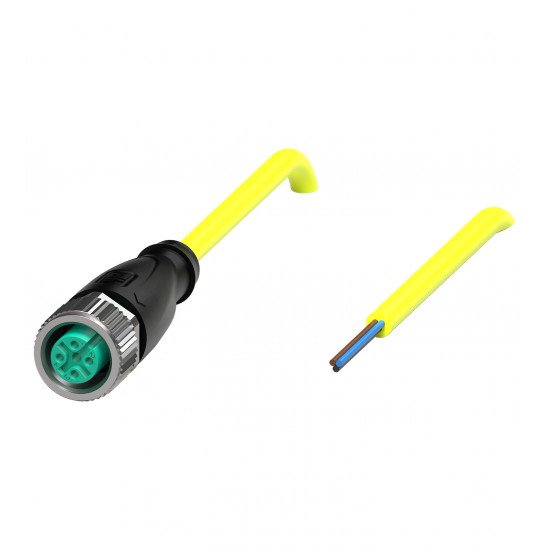 Female cordset V11-G-YE10M-PVC-U
