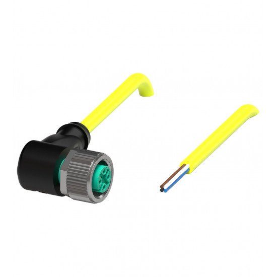 Female cordset V1-W-YE20M-PVC-U