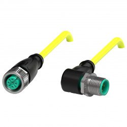 Connection cable V1-G-YE0,5M-PVC-U-V1-W