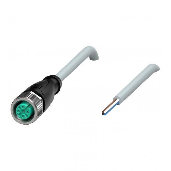 Female cordset V1-G-2M-PVC