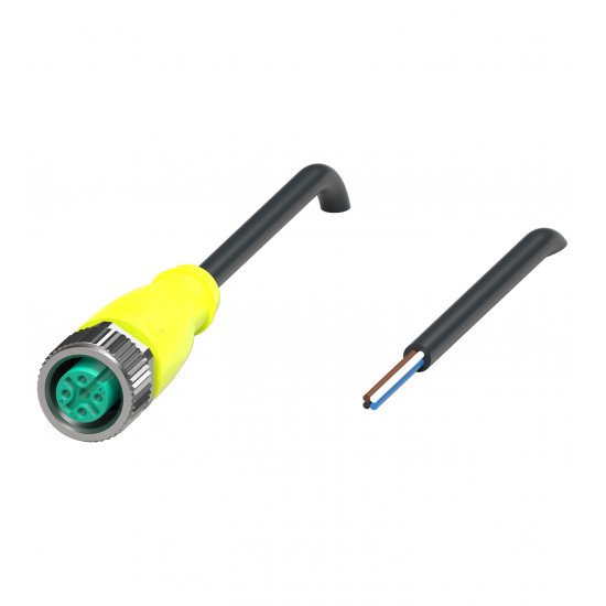 Female cordset V1-G-S-BK10M-PUR-A