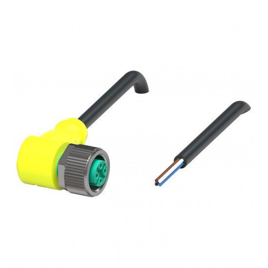 Female cordset V1-W-S-BK10M-PUR-A