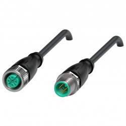 Connection cable V1-G-B-BK0,2M-PUR-U-V11-G
