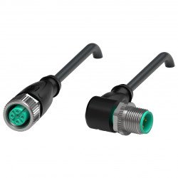Connection cable V11-G-BK0,6M-PUR-U-V11-W