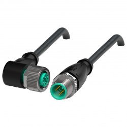 Connection cable V11-W-BK0,6M-PUR-U-V11-G