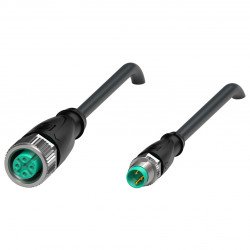 Connection cable V11-G-BK0,35M-PUR-U-V3-GM