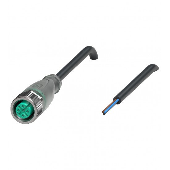 Female cordset V1-G-E2-BK2M-PUR-U
