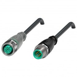 Connection cable V1-G-A2-BK0,6M-PUR-U-V1-G