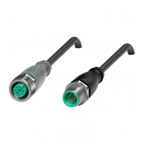 Connection cable V1-G-E2-BK0,6M-PUR-U-V1-G