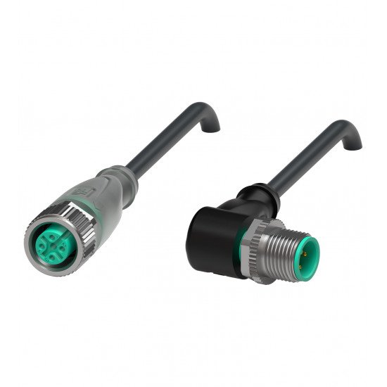 Connection cable V1-G-E2-BK0,6M-PUR-U-V1-W