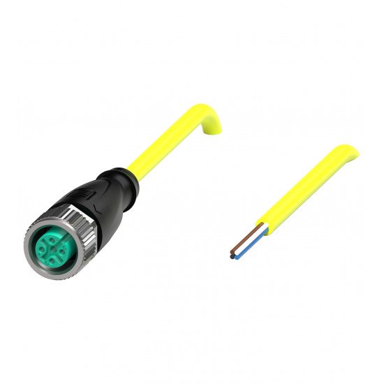 Female cordset V1-G-YE10M-PUR-U