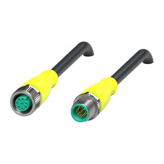 Connection cable V19-G-S-BK4M-PUR-U-V19-G