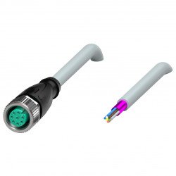 Cable socket, shielded V17-G-10M-PUR