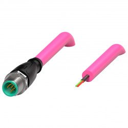 Cable connector, shielded V15SB-G-10M-PUR-ABG