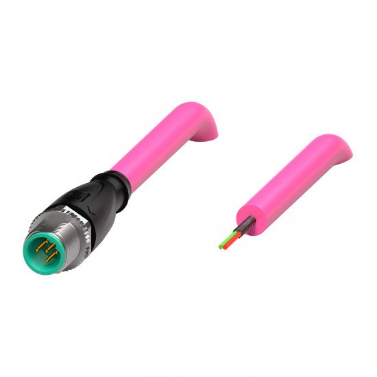 Cable connector, shielded V15SB-G-10M-PUR-ABG
