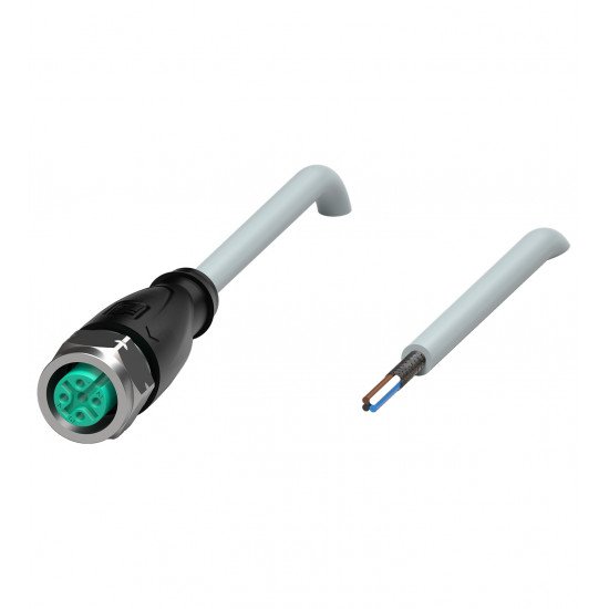 Cable socket, shielded V1-GV4A-25M-PUR-ABG0