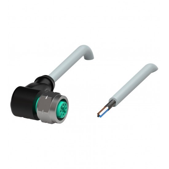 Cable socket, shielded V1-WV4A-10M-PUR-ABG0