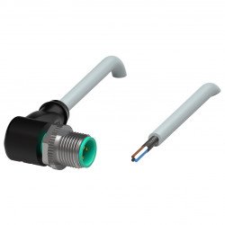 Cable connector, shielded V1S-W-10M-PUR-ABG0