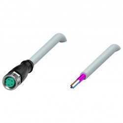 Cable socket, shielded V31-GM-10M-PVC-ABG Cable socket, shielded V31-GM-10M-PVC-ABG