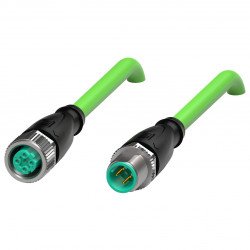 Connection cable, Ethernet V1D-G-GN5M-PUR-E1S-V1D-G