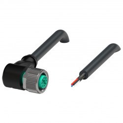 Cable socket, shielded V15-W-BK5M-PUR-O2/CAN