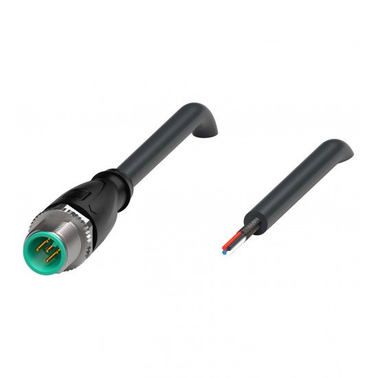 Cable connector, shielded V15S-G-BK1M-PUR-O2/CAN