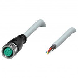 Cable socket, shielded V19-G-25M-PUR-ABG0