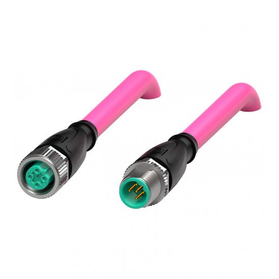Connection cable, shielded V15B-G-0,3M-PUR-ABG-V15B-G Connection cable, shielded V15B-G-0,3M-PUR-ABG-V15B-G