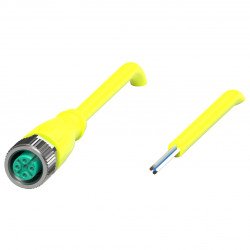 Female cordset V15-G-S-YE0,3M-PUR-A1