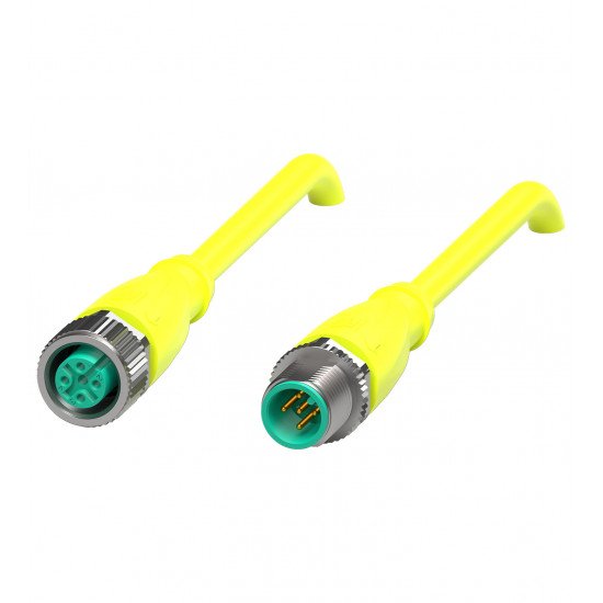 Connection cable V15-G-S-YE0,6M-PUR-A1-V15-G