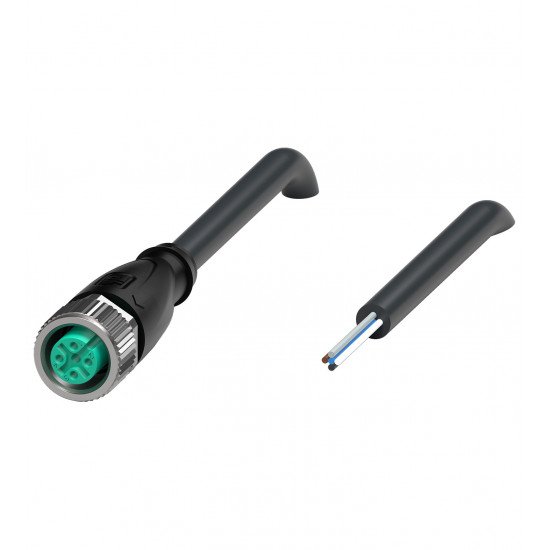 Female cordset V15-G-BK2M-PUR-U/0,75