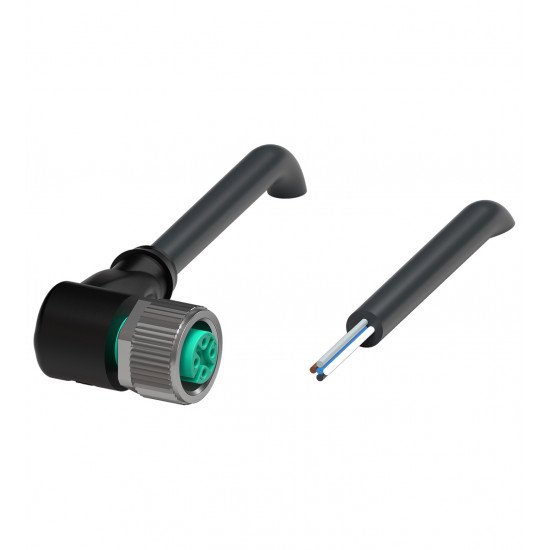Female cordset V15-W-BK0,3M-PUR-U/0,75