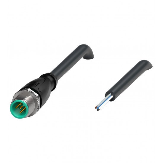 Cable connector V15S-G-BK2M-PUR-U/0,75