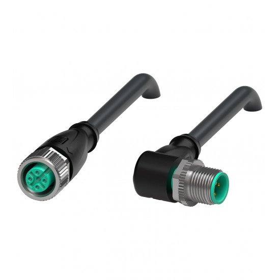 Connection cable, shielded V1-G-BK10M-PUR-U5/ABG-V1-W