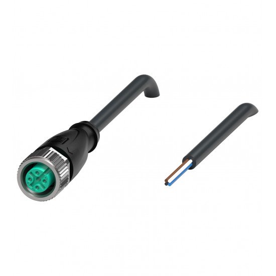 Female cordset V1-G-BK3M-PUR-O1