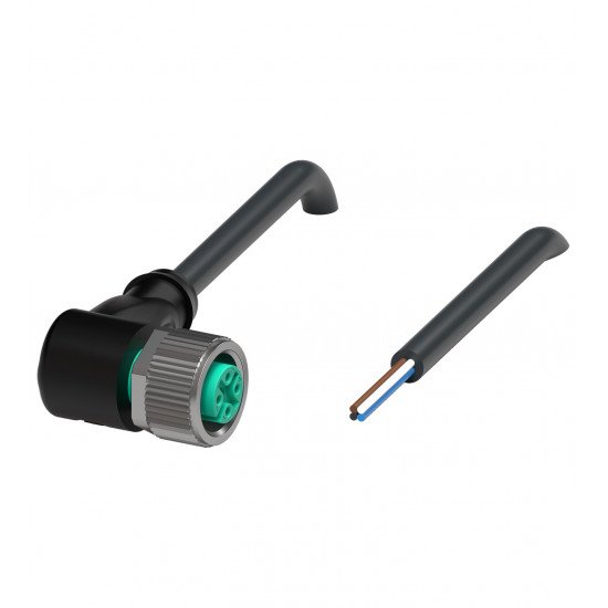 Female cordset V1-W-BK5M-PUR-O1