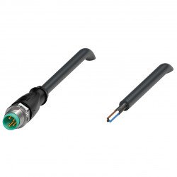 Cable connector, shielded V31S-GM-BK1M-PUR-U/ABG
