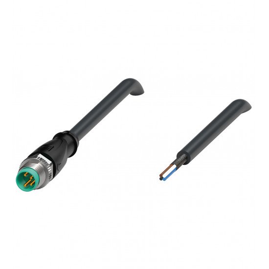 Cable connector, shielded V31S-GM-BK1M-PUR-U/ABG Cable connector, shielded V31S-GM-BK1M-PUR-U/ABG