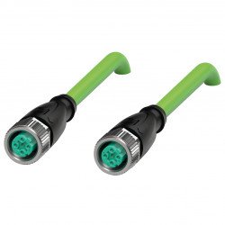 Connection cable, Ethernet V1D-G-GN0,3M-PUR-E1S-V1D-G-Y70 Connection cable, Ethernet V1D-G-GN0,3M-PUR-E1S-V1D-G-Y70