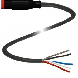 Cable socket, shielded DT4S-G-BK10,5M-PUR-O2/CAN