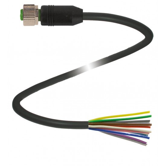 Cable socket, shielded V112-G-BK2M-PUR-ABG